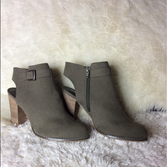 Cato Green Open Heel Ankle Booties Size 10 - Picture 8 of 8